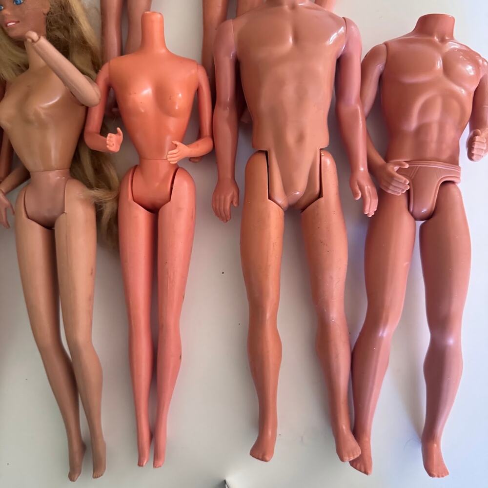 Vintage Barbie Ken Doll Parts Lot Heads Bodies Mattel TLC Repair 1970s 80s - Picture 7 of 7